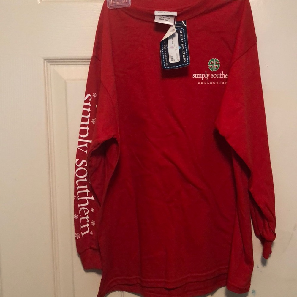 Simply Southern Red Girls Shirt